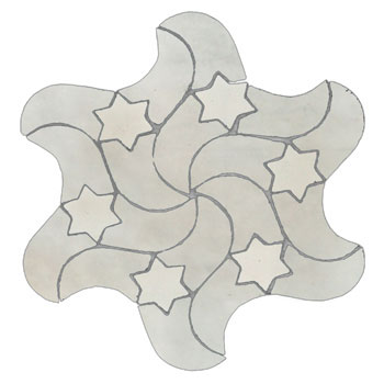 Mosaic House Moroccan tile RafRaf 1 White,    solid zellige, mosaic, zellij, field, pattern, glaze, stars, playful, intricate 